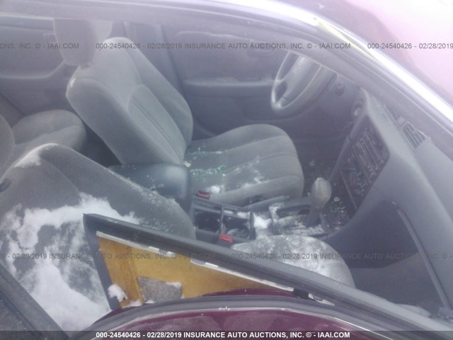 4T1BG22K0VU063562 - 1997 TOYOTA CAMRY CE/LE/XLE 勃艮第红 照片 5
