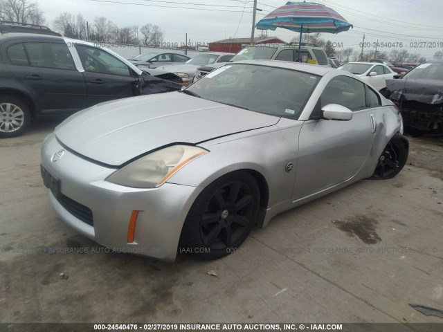 JN1AZ34E94T062988 - 2004 NISSAN 350Z COUPE GRAY photo 2