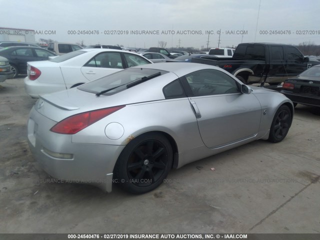 JN1AZ34E94T062988 - 2004 NISSAN 350Z COUPE GRAY photo 4