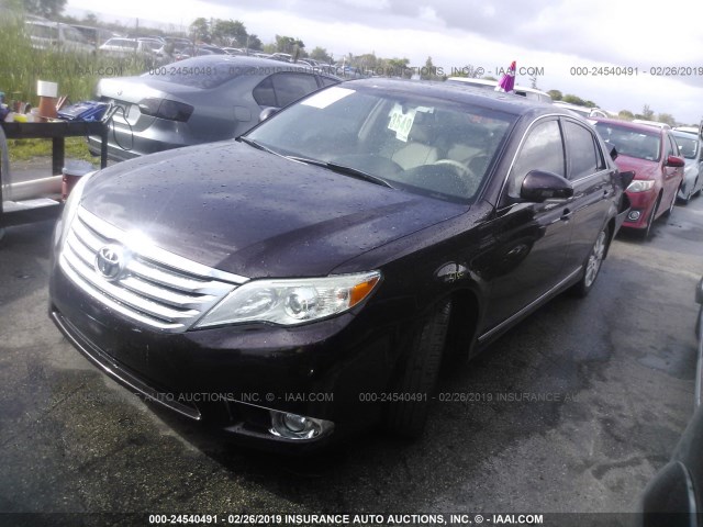 4T1BK3DB0BU378715 - 2011 TOYOTA AVALON LIMITED BURGUNDY photo 2