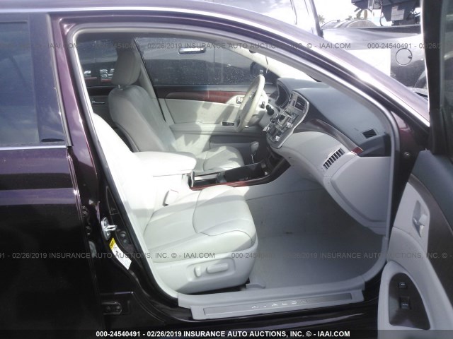 4T1BK3DB0BU378715 - 2011 TOYOTA AVALON LIMITED BURGUNDY photo 5