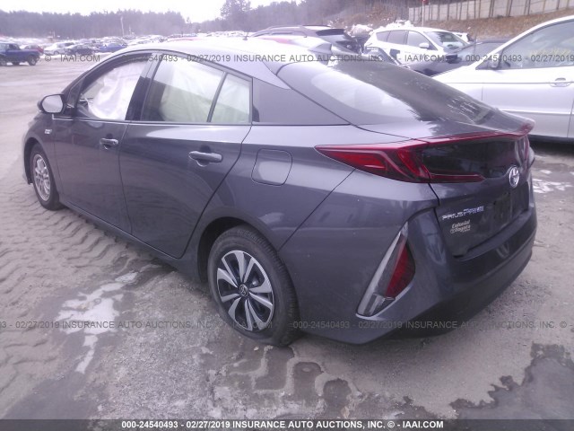 JTDKARFP5H3020107 - 2017 TOYOTA PRIUS PRIME  灰色 照片 3