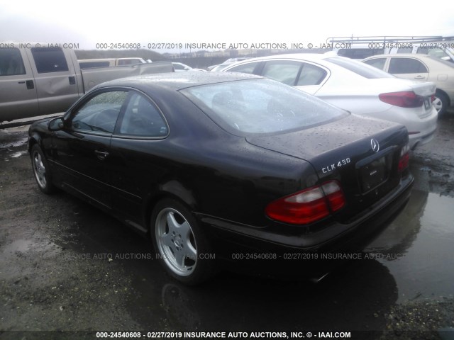 WDBLJ70G21F177503 - 2001 MERCEDES-BENZ CLK 430 黑色 照片 3