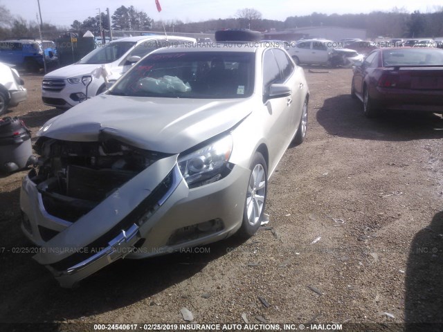 1G11H5SL2EF245655 - 2014 CHEVROLET MALIBU LTZ SILVER photo 2