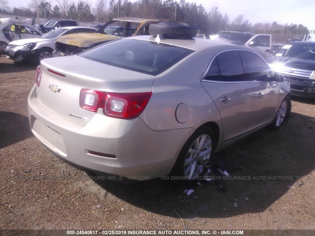 1G11H5SL2EF245655 - 2014 CHEVROLET MALIBU LTZ SILVER photo 4