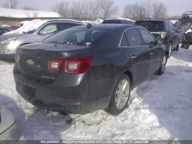 1G11H5SAXDF237574 - 2013 CHEVROLET MALIBU LTZ ნაცრისფერი ფოტო 4