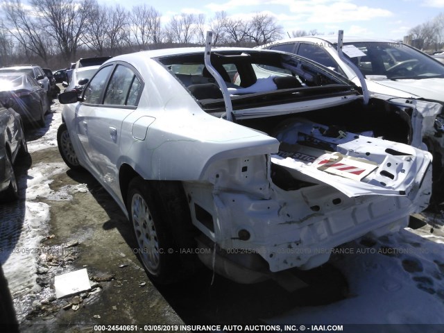 2C3CDXKT5HH566278 - 2017 DODGE CHARGER POLICE WHITE photo 3