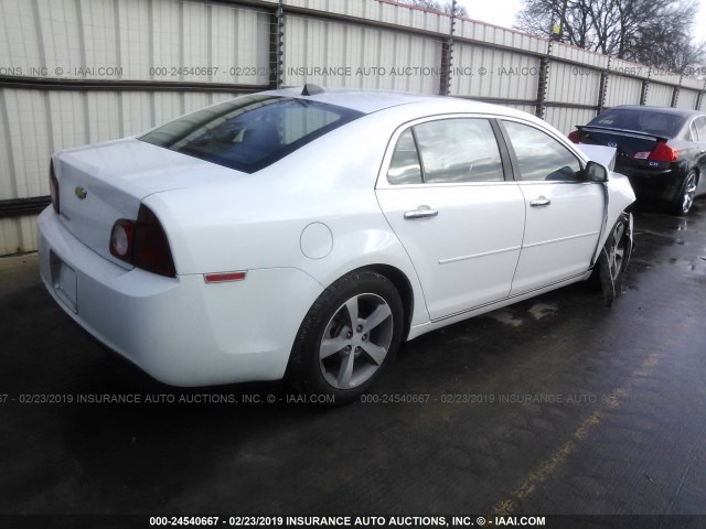 1G1ZC5E06CF386194 - 2012 CHEVROLET MALIBU 1LT თეთრი ფოტო 4