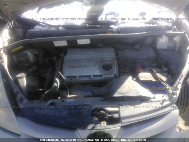 5TDZA23C16S494252 - 2006 TOYOTA SIENNA CE/LE Champagne photo 10