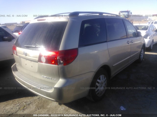 5TDZA23C16S494252 - 2006 TOYOTA SIENNA CE/LE Champagne photo 4