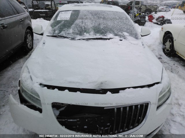 2G4GR5ER7C9132123 - 2012 BUICK REGAL WHITE photo 6