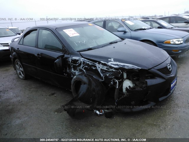 1YVFP80D045N76830 - 2004 MAZDA 6 S BLACK photo 1