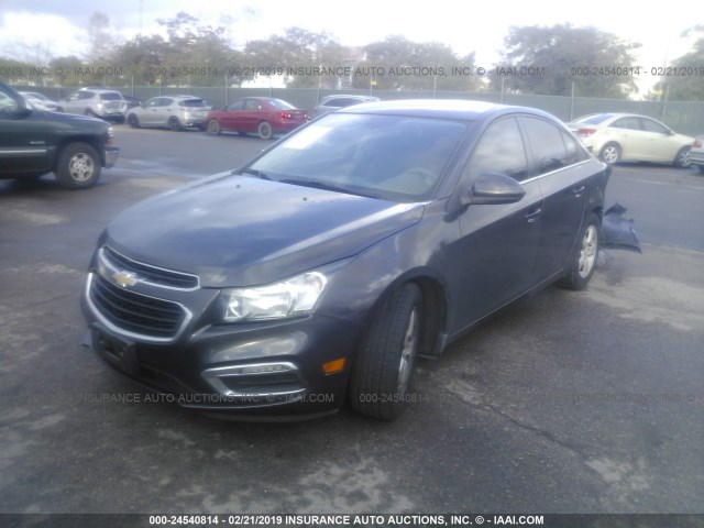 1G1PE5SB8G7228818 - 2016 CHEVROLET CRUZE LIMITED LT GRAY photo 2