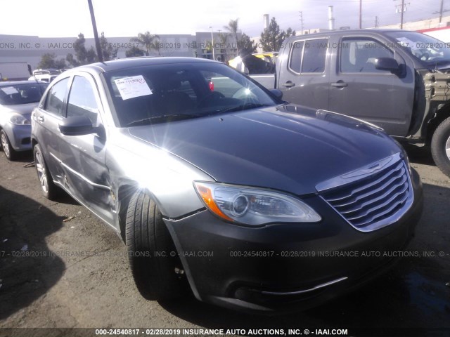 1C3CCBAB7CN317513 - 2012 CHRYSLER 200 LX GRAY photo 1