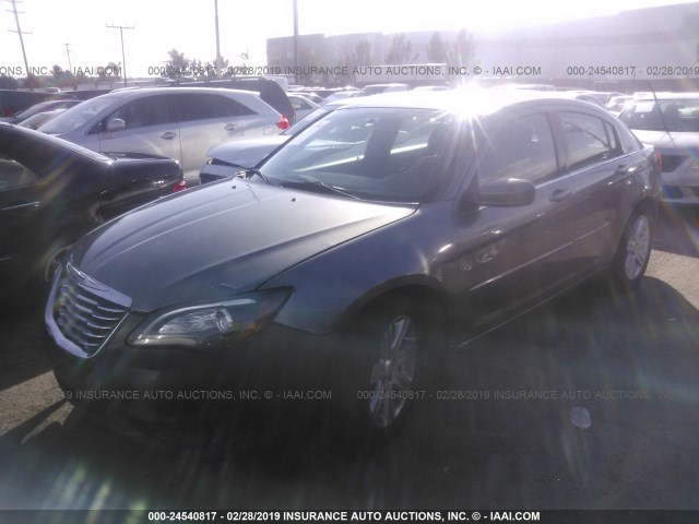 1C3CCBAB7CN317513 - 2012 CHRYSLER 200 LX GRAY photo 2