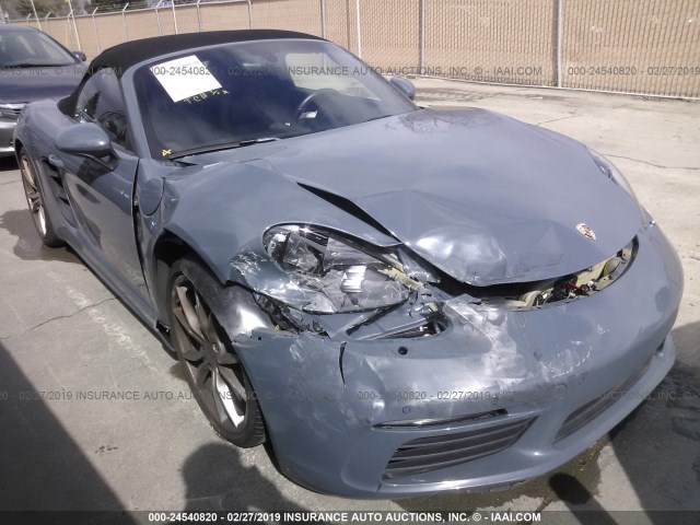 WP0CA2A86HS221774 - 2017 PORSCHE BOXSTER GRAY photo 1