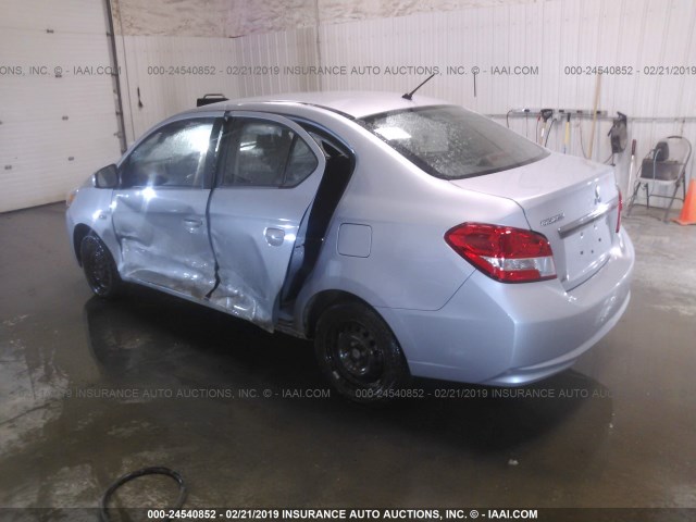 ML32F3FJ3HHF08006 - 2017 MITSUBISHI MIRAGE G4 ES Gümüş foto 3