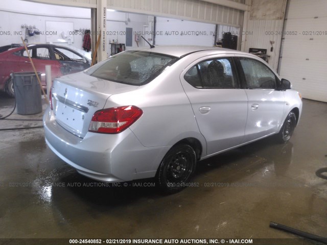 ML32F3FJ3HHF08006 - 2017 MITSUBISHI MIRAGE G4 ES Gümüş foto 4