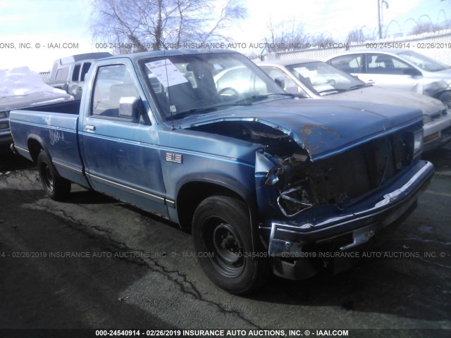 1GTCS14ZXJ2535915 - 1988 GMC S TRUCK S15 BLUE photo 1