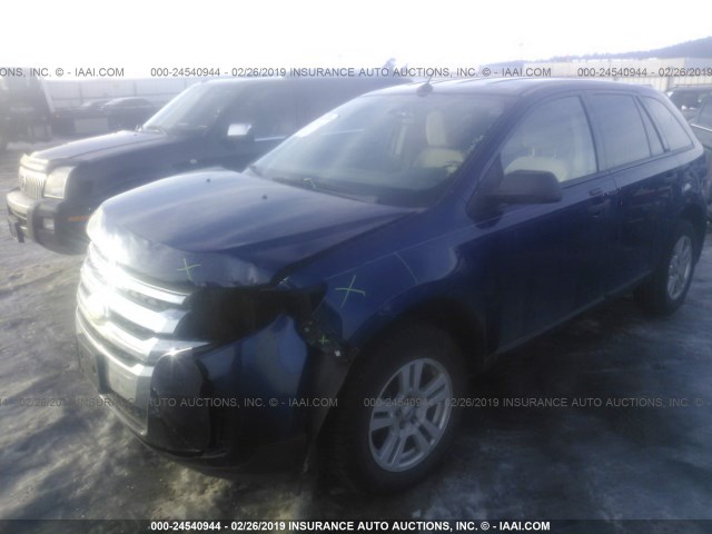 2FMDK3GC8BBB13558 - 2011 FORD EDGE SE Dark Blue photo 2