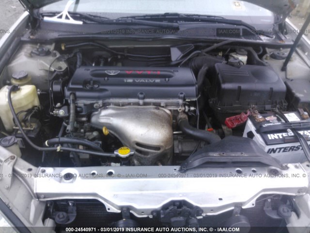 4T1BE32K34U907118 - 2004 TOYOTA CAMRY LE/XLE/SE SILVER photo 10