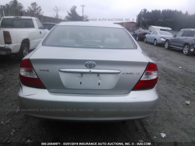 4T1BE32K34U907118 - 2004 TOYOTA CAMRY LE/XLE/SE SILVER photo 6