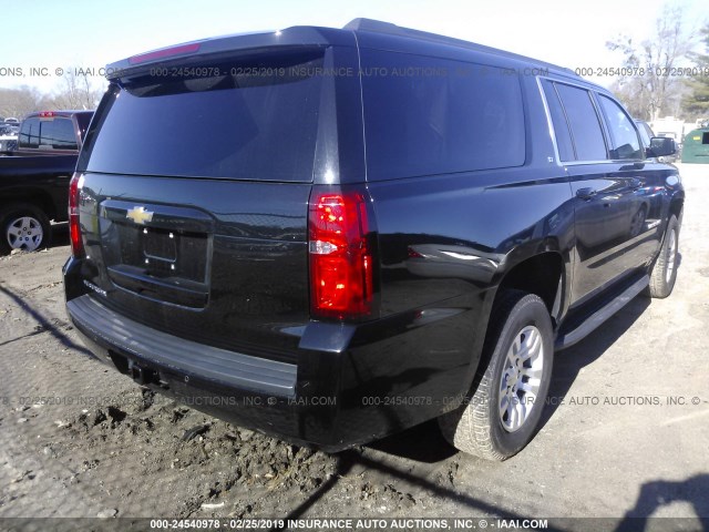 1GNSCHKC6HR245146 - 2017 CHEVROLET SUBURBAN C1500 LT BLACK photo 4