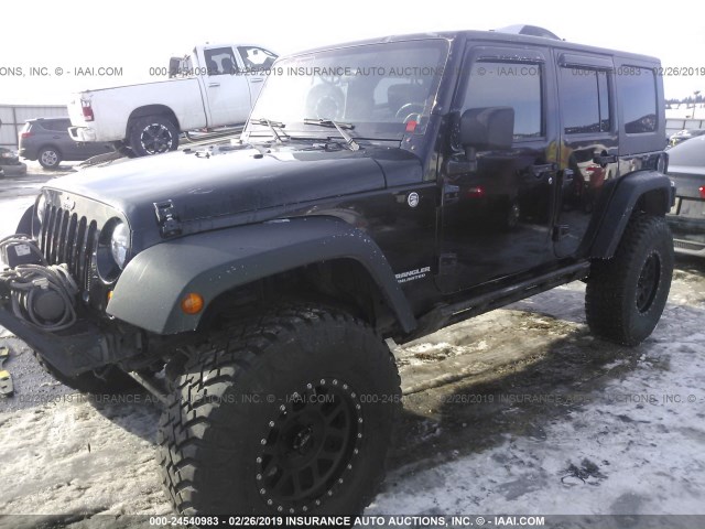 1J4GA691X9L787488 - 2009 JEEP WRANGLER UNLIMITE RUBICON BLACK photo 2