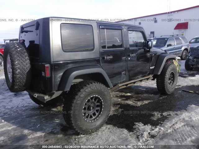 1J4GA691X9L787488 - 2009 JEEP WRANGLER UNLIMITE RUBICON BLACK photo 4