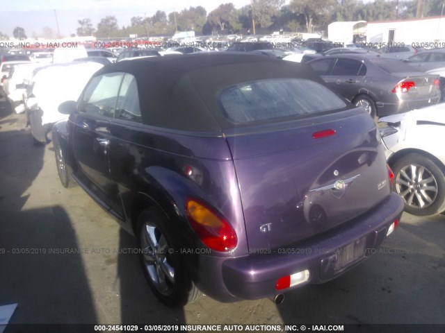 3C3AY75S45T335177 - 2005 CHRYSLER PT CRUISER GT PURPLE photo 3