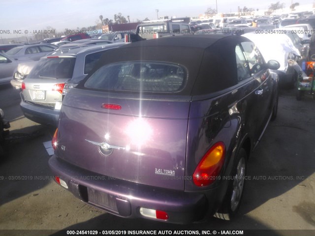 3C3AY75S45T335177 - 2005 CHRYSLER PT CRUISER GT PURPLE photo 4