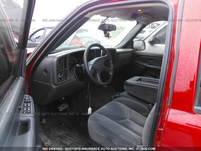 2GCEC13V161224000 - 2006 CHEVROLET SILVERADO C1500 RED photo 5