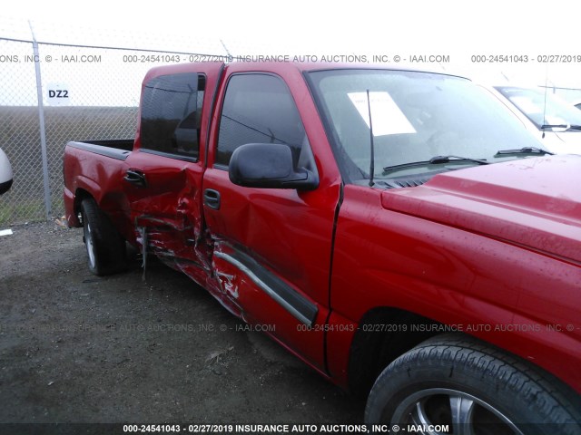 2GCEC13V161224000 - 2006 CHEVROLET SILVERADO C1500 RED photo 6