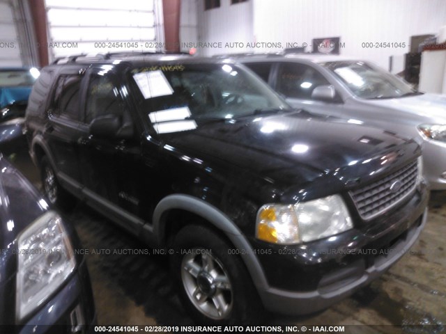 1FMZU73E82UA07684 - 2002 FORD EXPLORER XLT BLACK photo 1