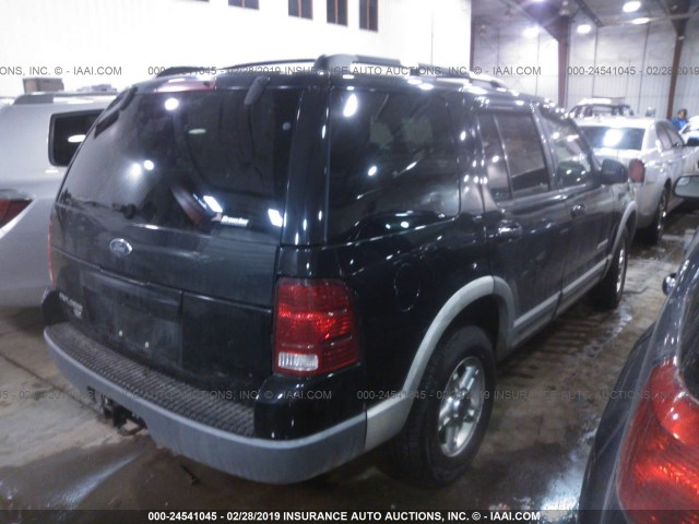 1FMZU73E82UA07684 - 2002 FORD EXPLORER XLT BLACK photo 4