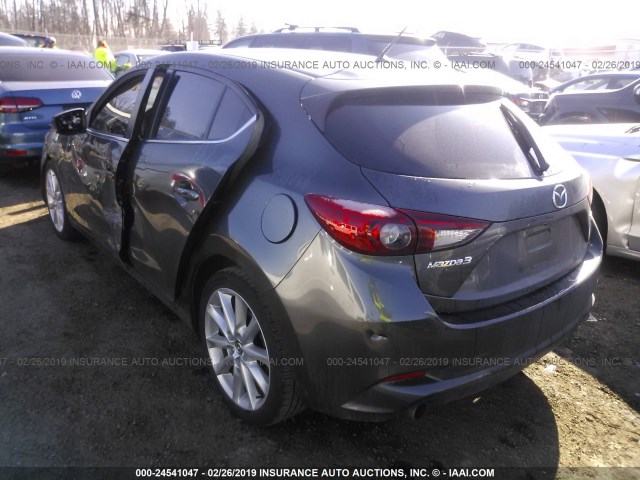 JM1BN1L36H1104679 - 2017 MAZDA 3 TOURING GRAY photo 3