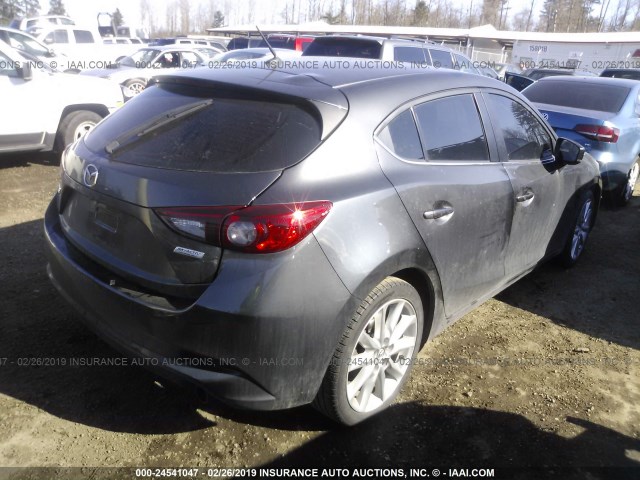 JM1BN1L36H1104679 - 2017 MAZDA 3 TOURING GRAY photo 4