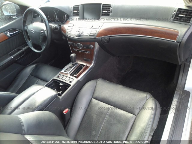 JNKBY01F78M550884 - 2008 INFINITI M45 SILVER photo 5