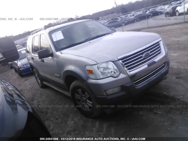 1FMEU63E26UB12512 - 2006 FORD EXPLORER XLT SILVER photo 1