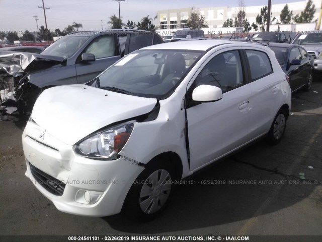 ML32A3HJ9FH054205 - 2015 MITSUBISHI MIRAGE DE WHITE photo 2