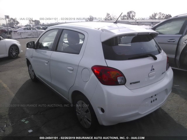 ML32A3HJ9FH054205 - 2015 MITSUBISHI MIRAGE DE WHITE photo 3