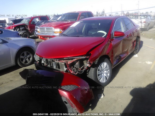 4T4BF1FK5CR190141 - 2012 TOYOTA CAMRY SE/LE/XLE 红色 照片 2