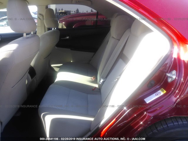 4T4BF1FK5CR190141 - 2012 TOYOTA CAMRY SE/LE/XLE 红色 照片 8