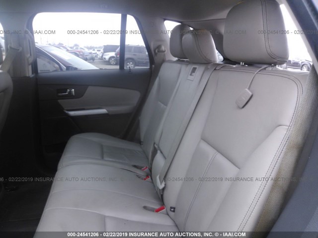 2FMDK3JC5DBB44360 - 2013 FORD EDGE SEL BURGUNDY photo 8