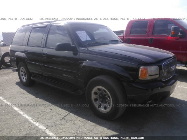 1GKEK13R3YR124842 - 2000 GMC YUKON DENALI BLACK photo 1