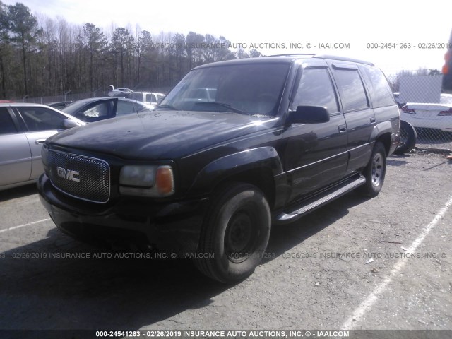 1GKEK13R3YR124842 - 2000 GMC YUKON DENALI BLACK photo 2