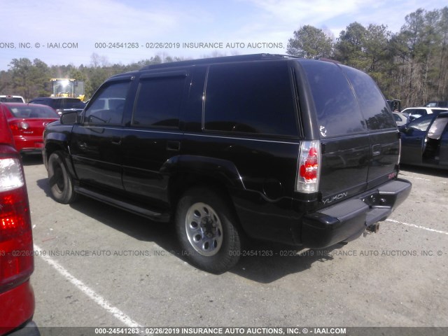 1GKEK13R3YR124842 - 2000 GMC YUKON DENALI BLACK photo 3