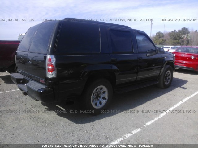 1GKEK13R3YR124842 - 2000 GMC YUKON DENALI BLACK photo 4