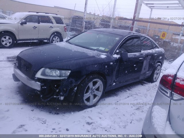 WAUDH74F07N046391 - 2007 AUDI A6 3.2 QUATTRO Dark Blue photo 2