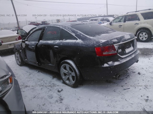 WAUDH74F07N046391 - 2007 AUDI A6 3.2 QUATTRO Dark Blue photo 3